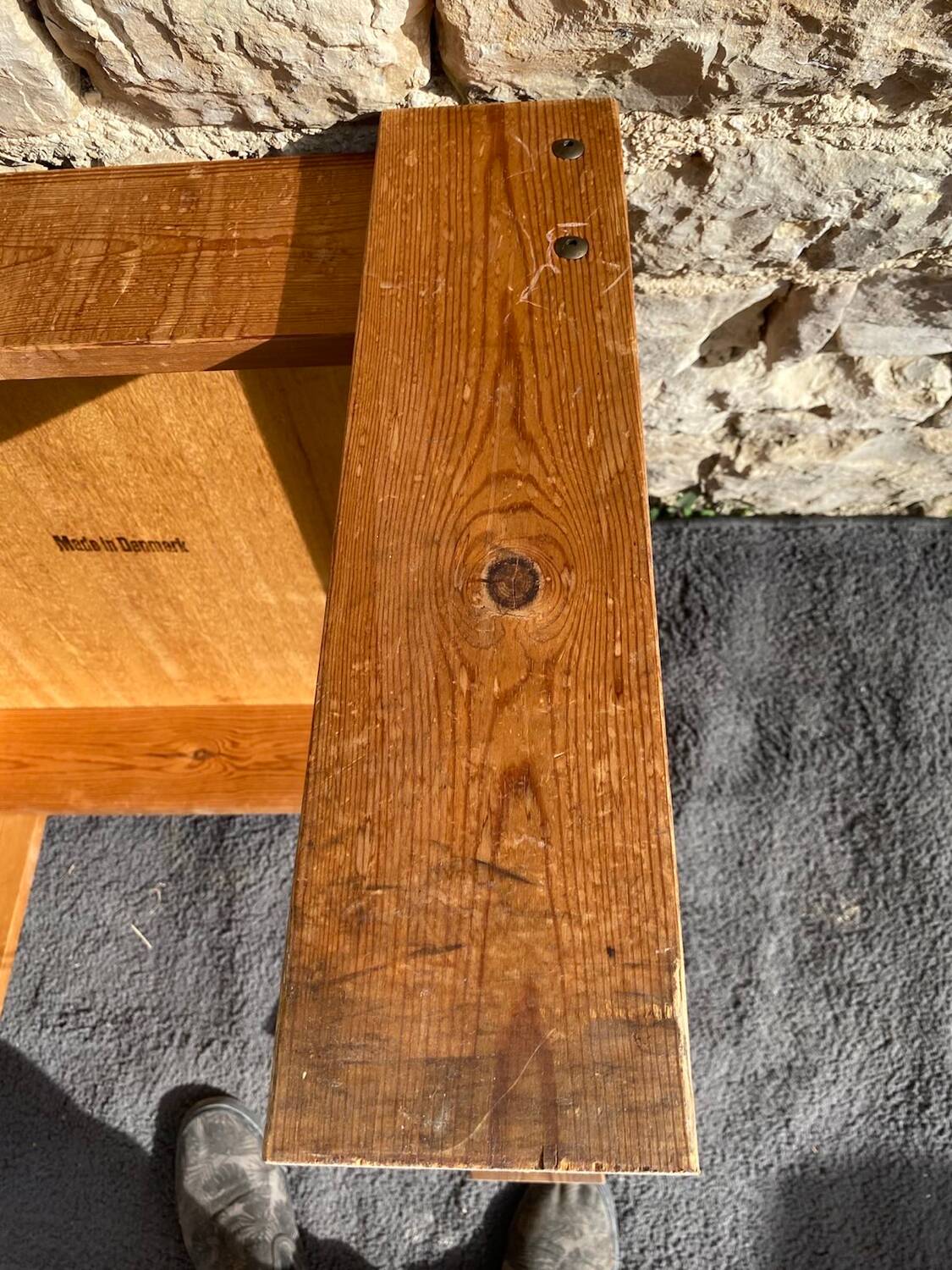 Pine wood coffee table