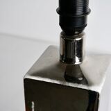 Italian design lamp in chrome ceramic