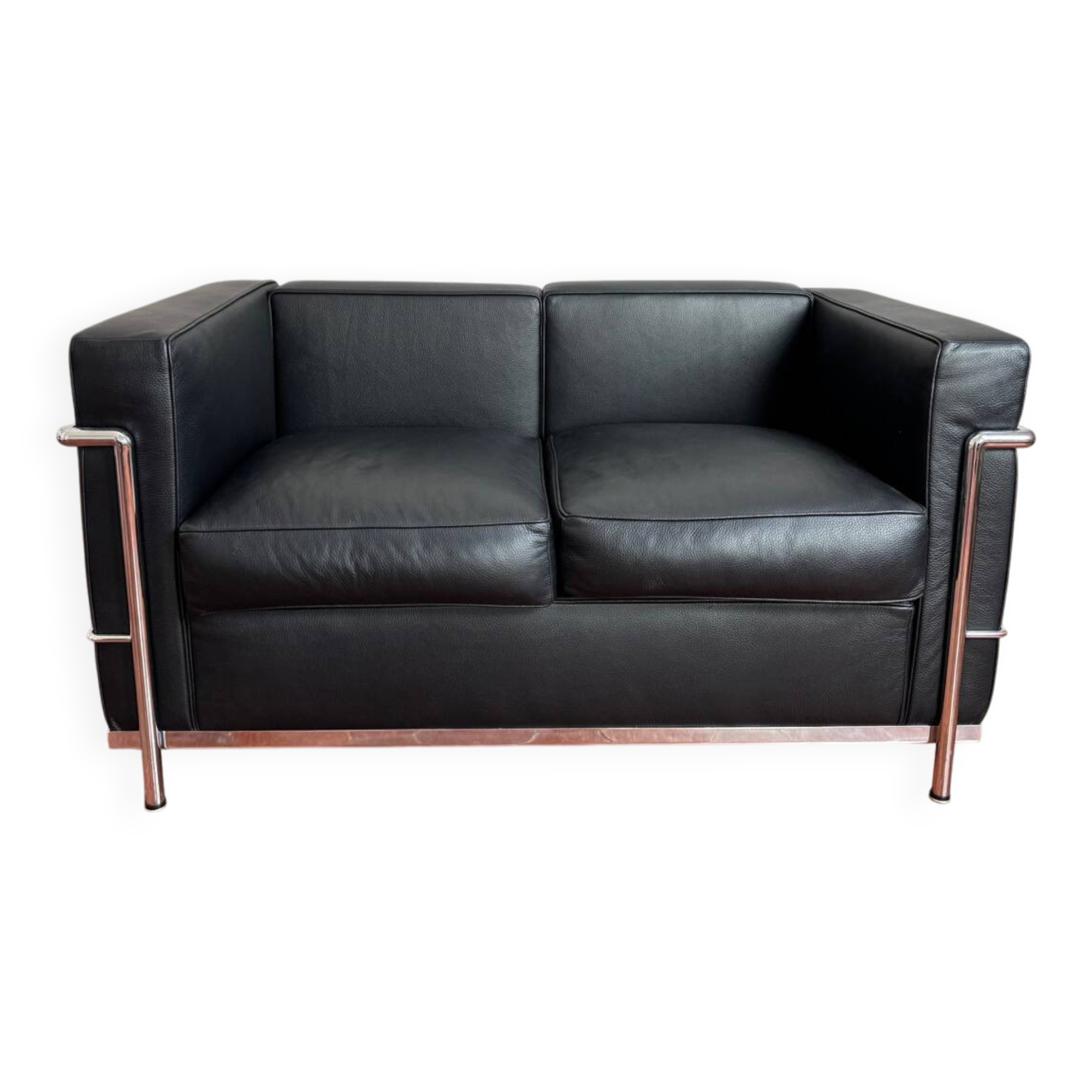 For sale: designer two-seater sofa.