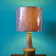 Bedside lamp in stoneware and ochre glaze. Nils Kahler, Denmark, 1965
