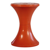 Dark orange Tam Tam stool by Henri Massonnet for Stamp, 1970