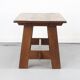 Vintage brutalist dining table in oak