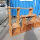 Vintage library and staircase shelf in solid pine - 1980s