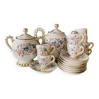 Porcelain coffee set in Russian taste