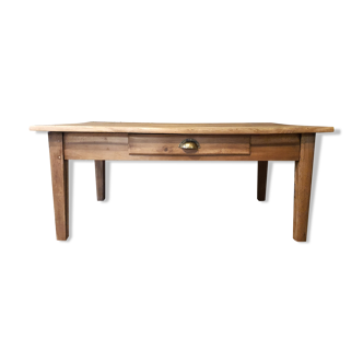 Old coffee table in solid wood