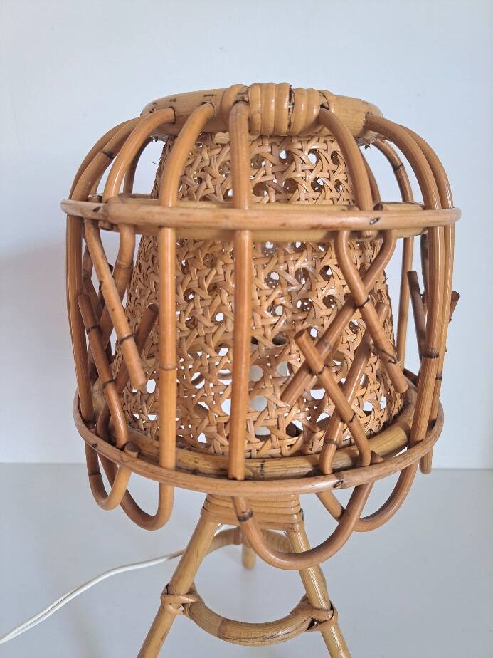 Old bamboo lamp