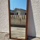 Large old mirror walnut wood frame