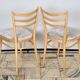 Ensemble de quatre chaises TON Tchécoslovaquie années 1960