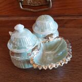 Set sel poivre moutarde cuillère ancien
