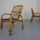 Set of Italian Bamboo Armchairs, 1970s