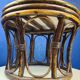 Pouf, rattan stool, new cushion