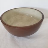 Grand Saladier en grès  Ø 30cm - Signature à identifier La Borne ? Puisaye ?