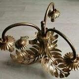 Golden metal palm lamp