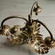 Golden metal palm lamp