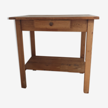 Small old wooden table