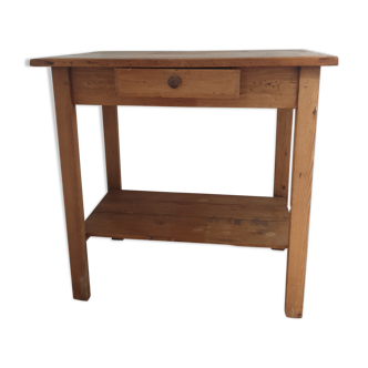 Small old wooden table