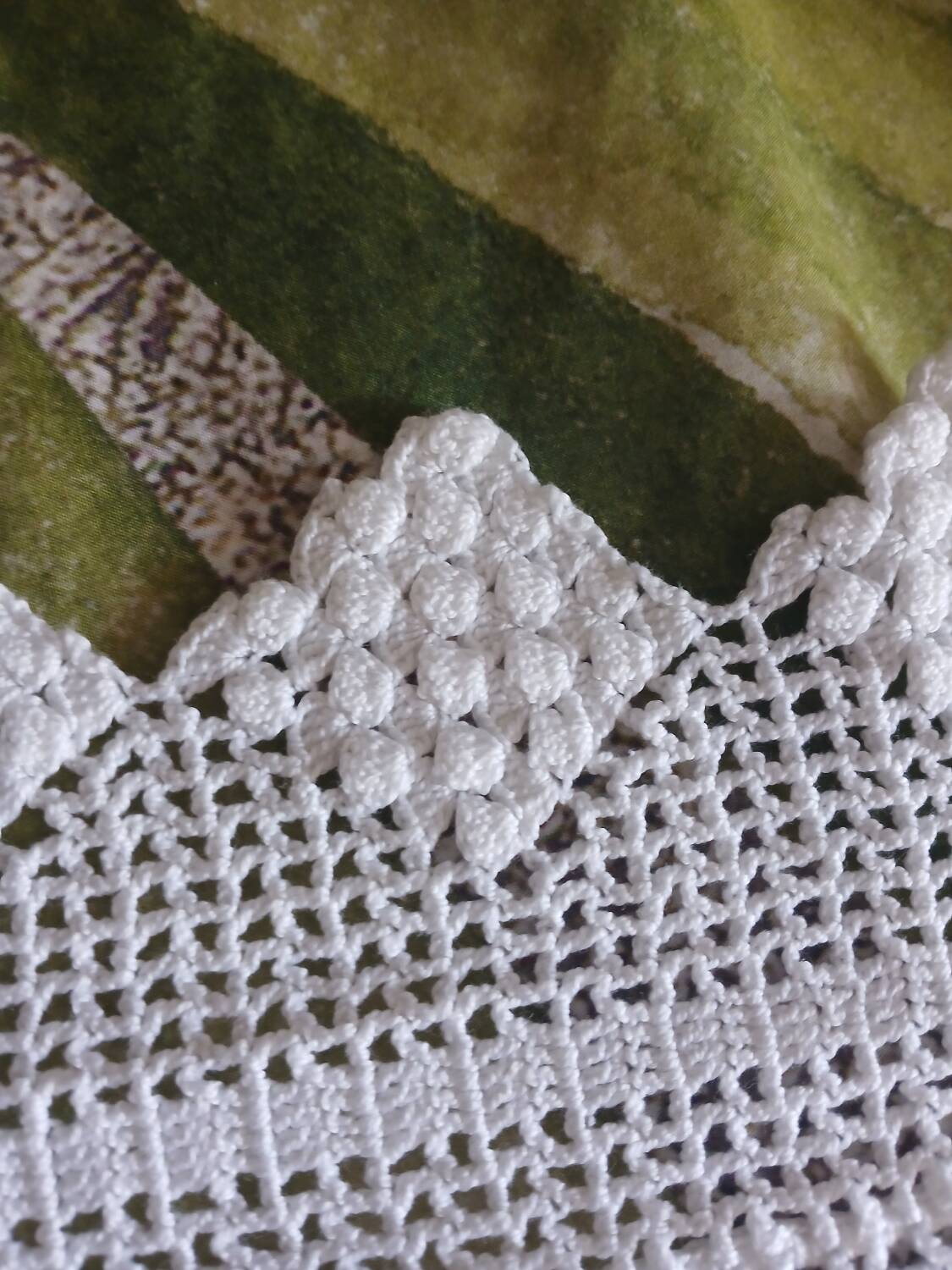 2 antique crochet bedspreads