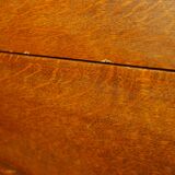 Convenient feet compass wood tinted teak 1950