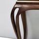 Vintage Rectangular Solid Walnut Console Table with Engraved Mirror Motif, Italy