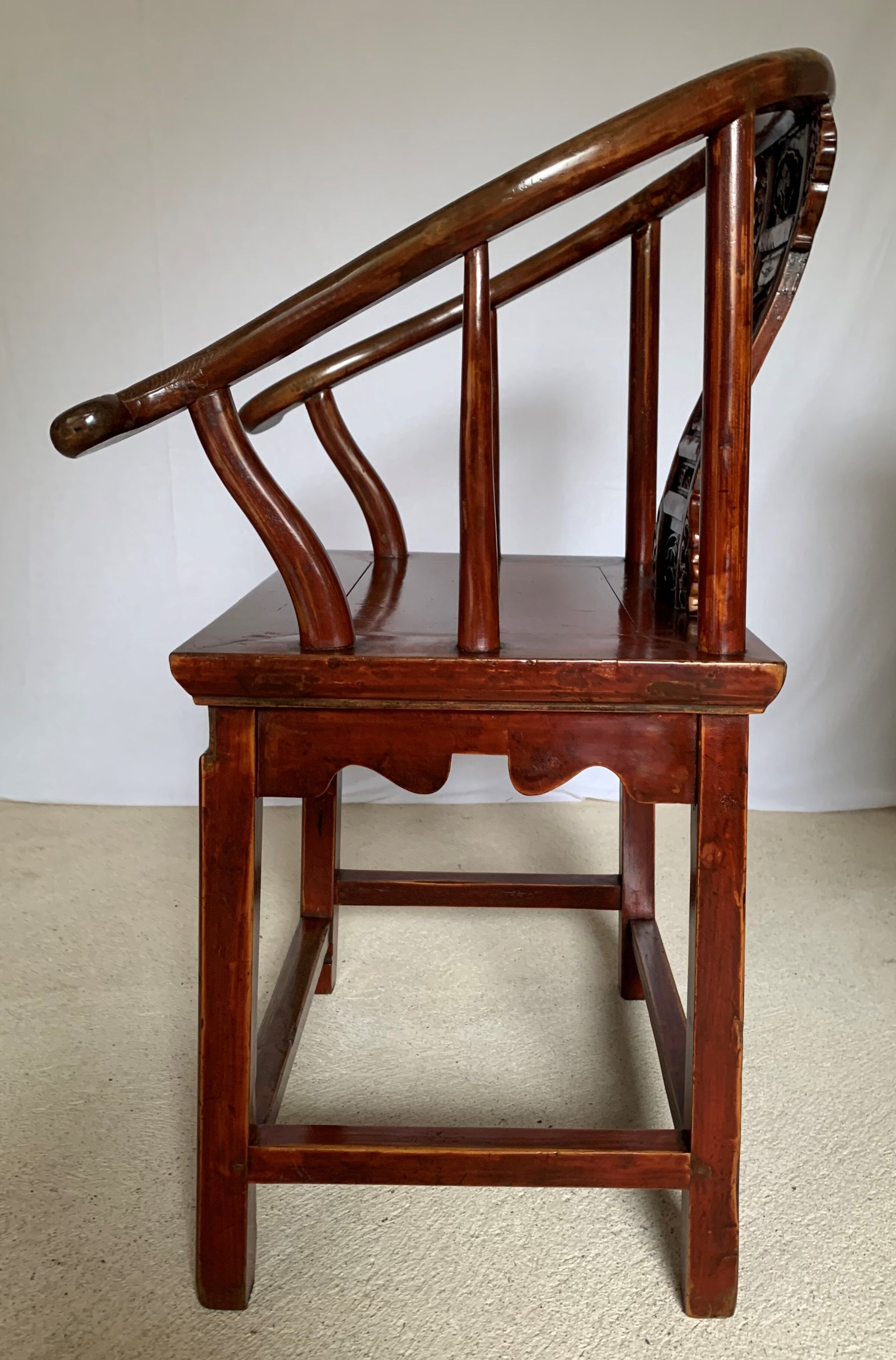 Chinese red laqué chair