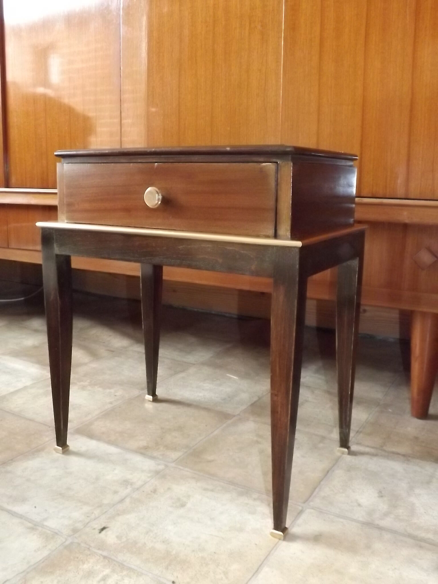 1940 Art Deco Mahogany Nightstand