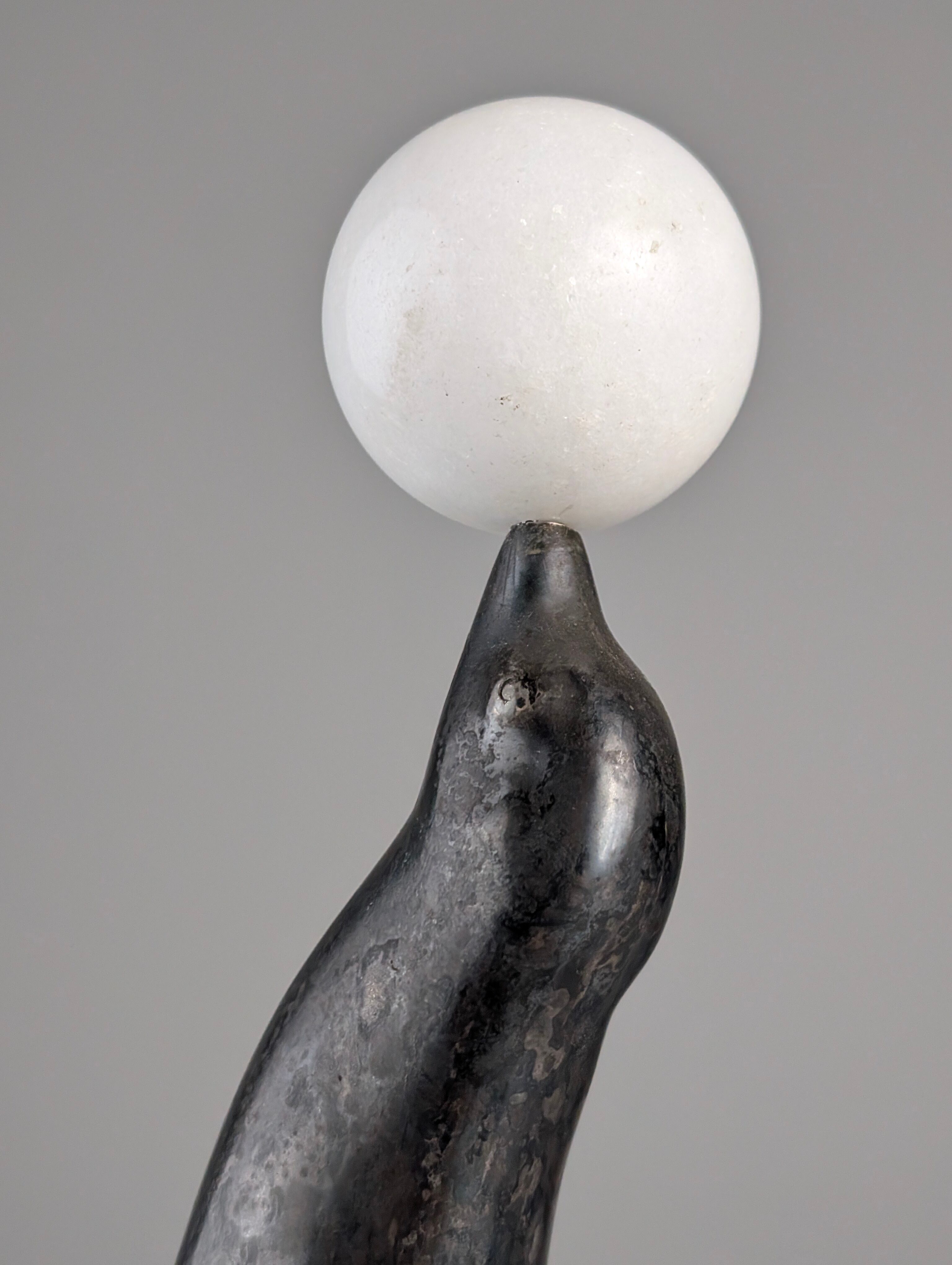 Art Deco sea lion sculpture attributed Marcel-André Bouraine, 1920s