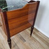 1960s sideboard in mahogany, glass and brass