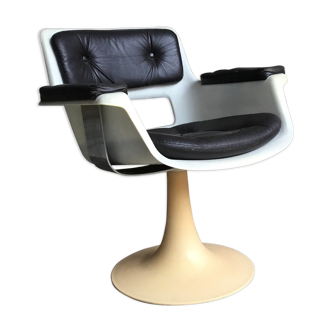 Albert Jacob tulip foot chair for Grosfillex, 1970
