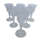 Set of 6 St. Louis wine glasses