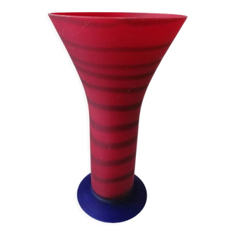 Vase en pâte de verre