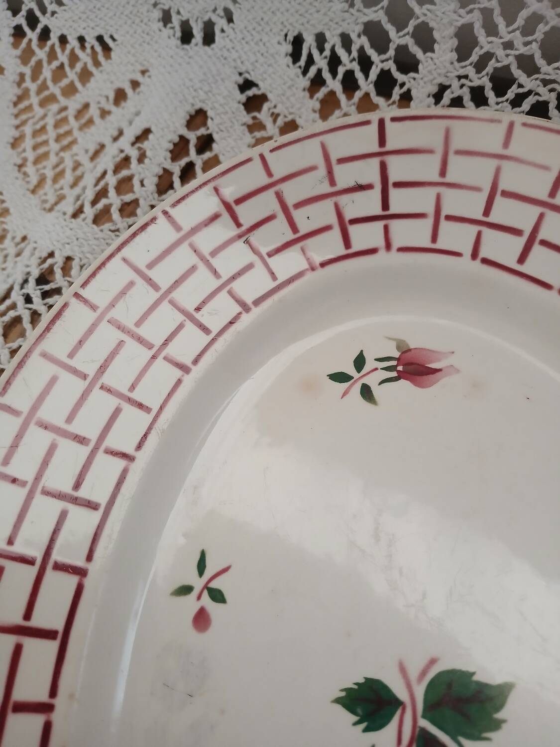 Old Digoin and Sarreguemines dish