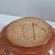 Antique hand carved signed folk art bowl 1930