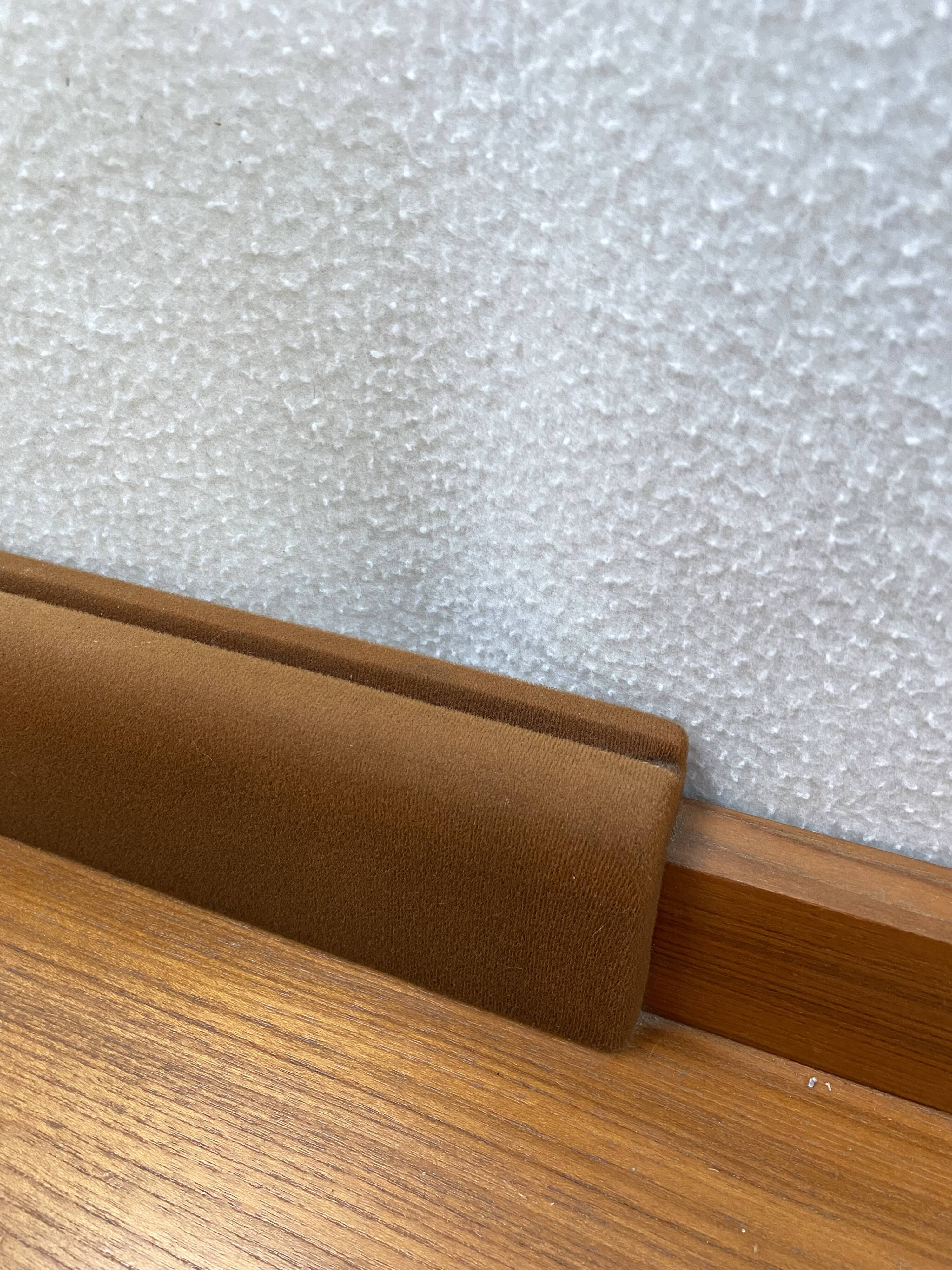 Vanity cabinet design 1970 . Teak plating. Sold without mirror.