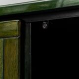 Vintage modern vintage 70s green wooden sideboard