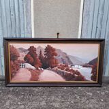 Large landscape painting