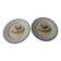 Pair of plates with rooster decor, Cocorico, in ceramic by Saint Clément