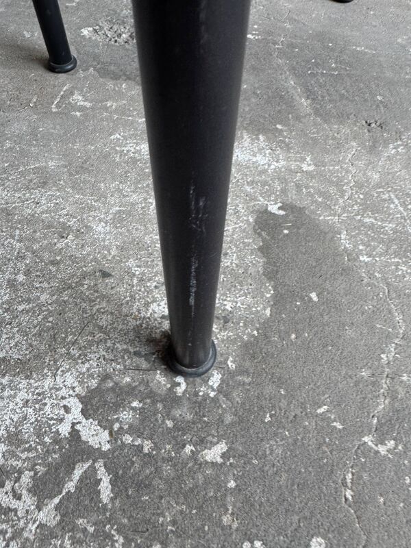 Chaise Francesca Spanish II en acier laqué noir de Philippe Starck (Baleri, 1984)