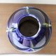 Art Deco vase in midnight blue glazed ceramic