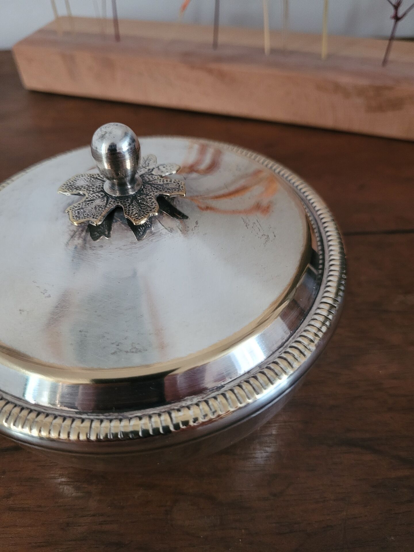 Silver sugar bowl Bossi Silverplate Italy