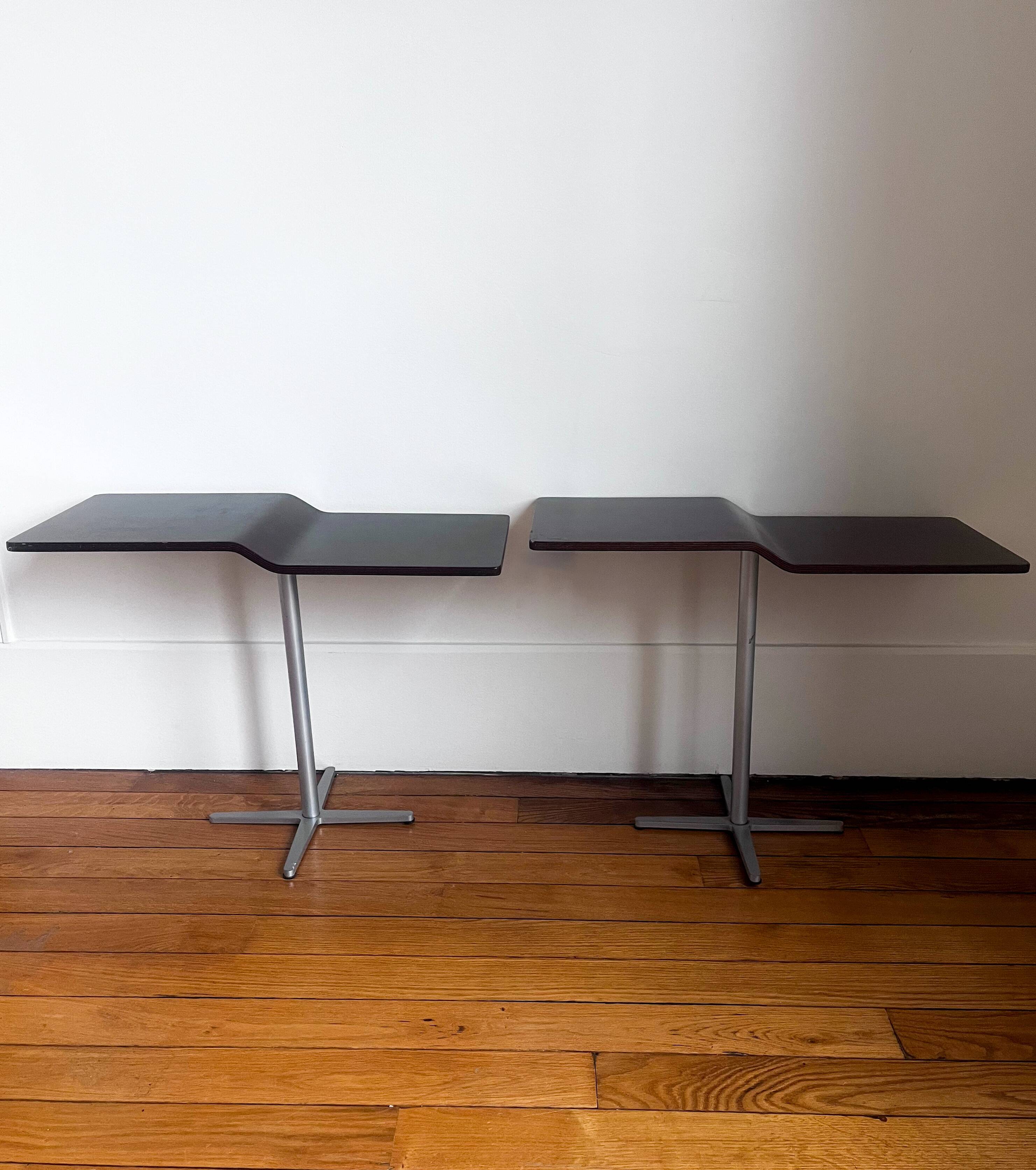 Vintage side table pair