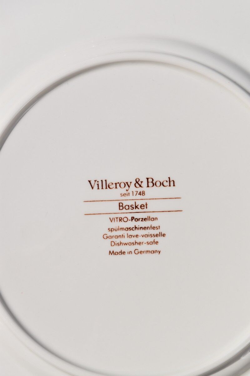 6 flat plates Villeroy & Boch basket model
