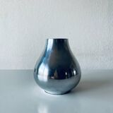 Vase moderniste argenté