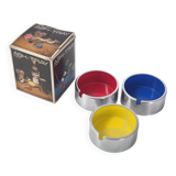 Set of 3 vintage ashtrays by Isamu Kenmochi 1970