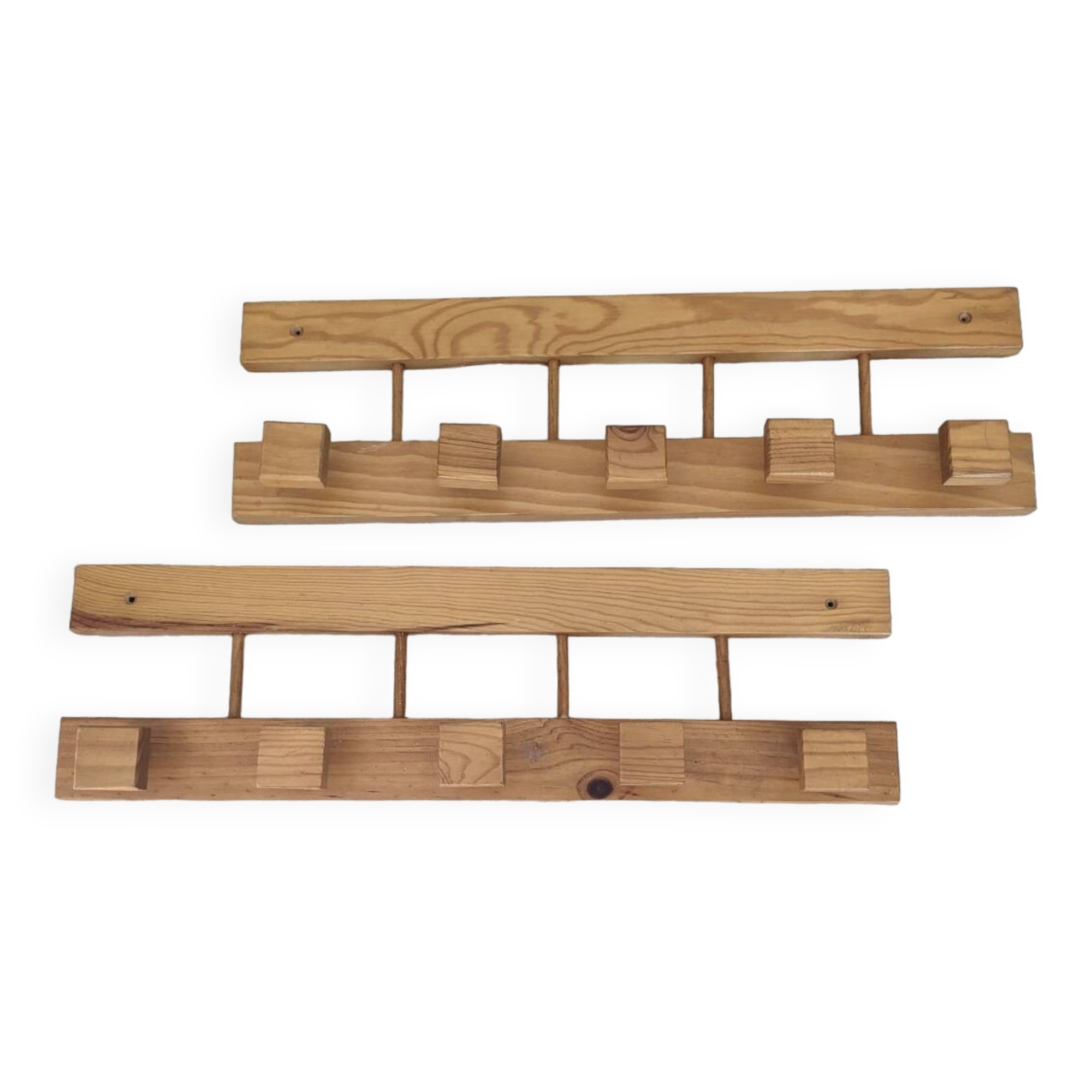 Pair of vintage coat hooks from the 70s and 80s