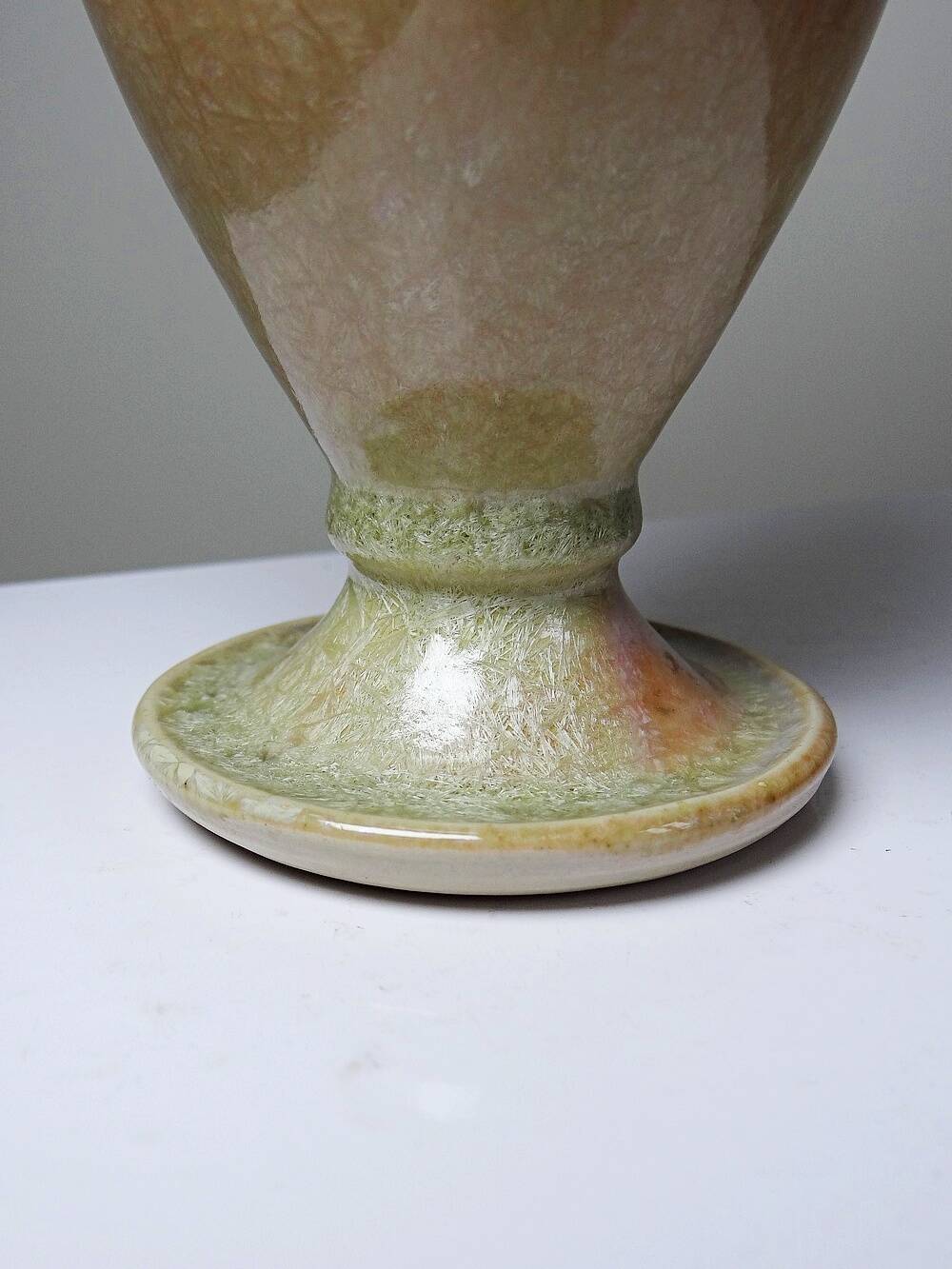 Baluster vase, ceramic with crystalline glaze, Bernard Guipouy, Atelier du Bol Doré.