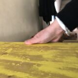 Yellow patinated establishment