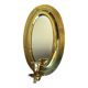 Vintage  Brass Wall mirrored Candle Sconce