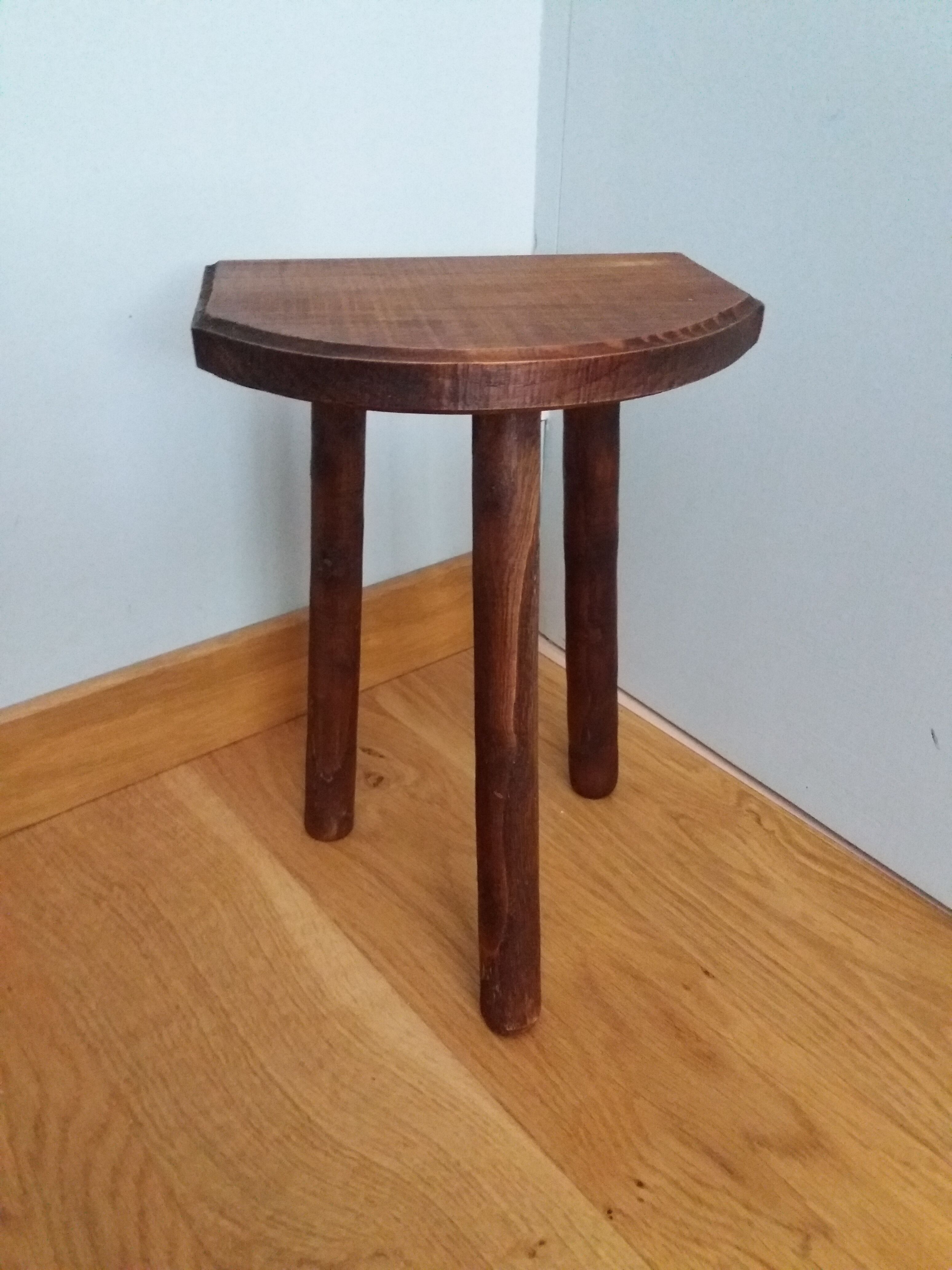 Tripod stool cowherd end of sofa