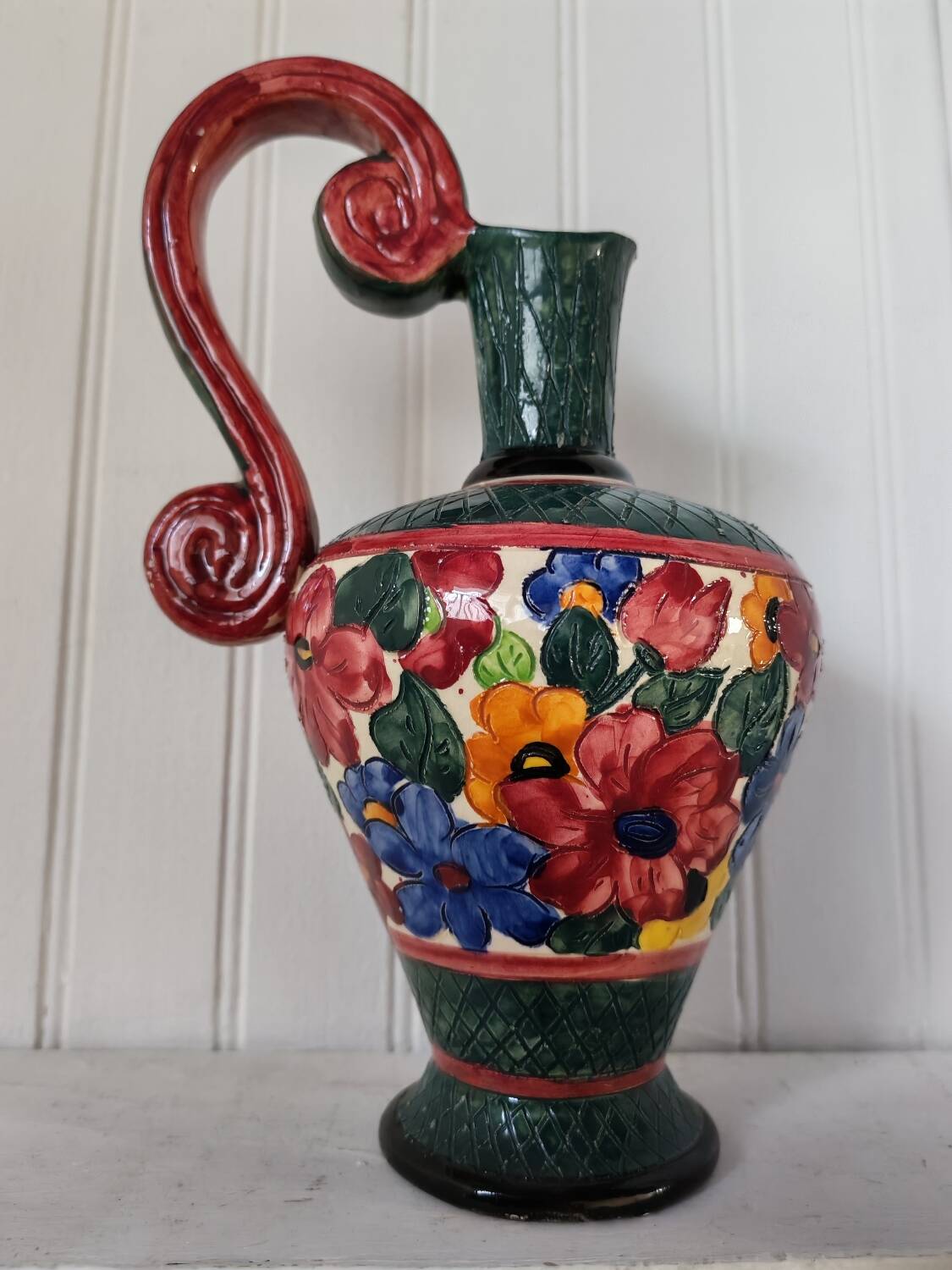 Vintage ceramic carafe from Vallauris, 1960
