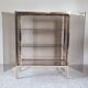 Window glass and brass vintage